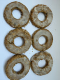 6 White Iced Donuts